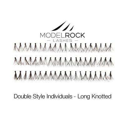 Double Style Individual Lashes - Long Knotted