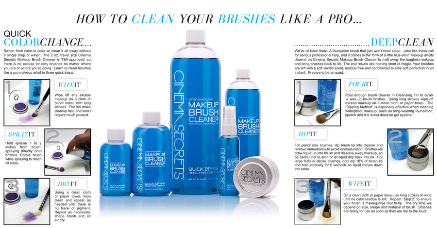 Cinema Secrets Brush Cleaner - 32oz / 946ml