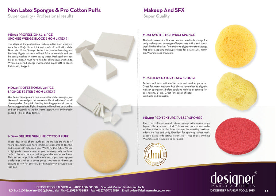 Sponge Wedge Block 8 Pcs ( Non Latex )