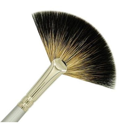 225-12 Traditional Fan - Raccoon Hair - CLEARANCE ITEM