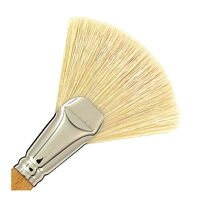 Large Bristle Fan Mask Brush