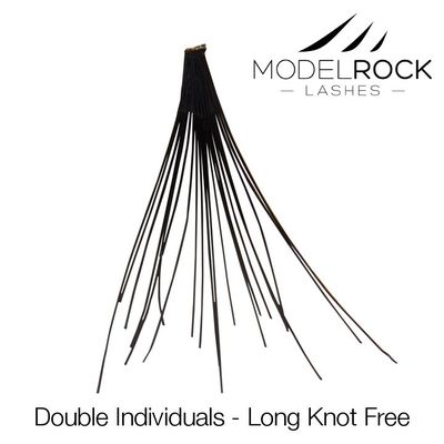 Double Style Individual Lashes - Long Knot Free