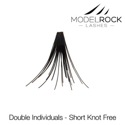 Double Style Individual Lashes - Short Knot Free