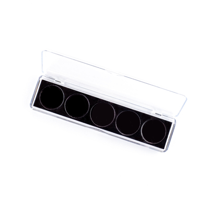 PB05  Professional 5 Pan Empty Palette Clear Box. - CLEARANCE ITEM