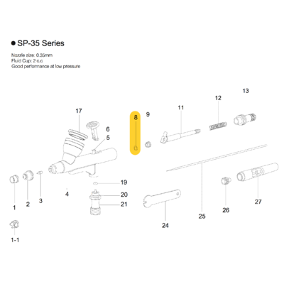 SP35 O-Ring for Needle Guide