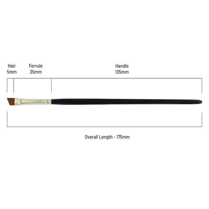 Precision Synthetic Angle Liner Brush
