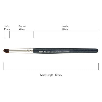 Soft Pony Bullet Crease Brush