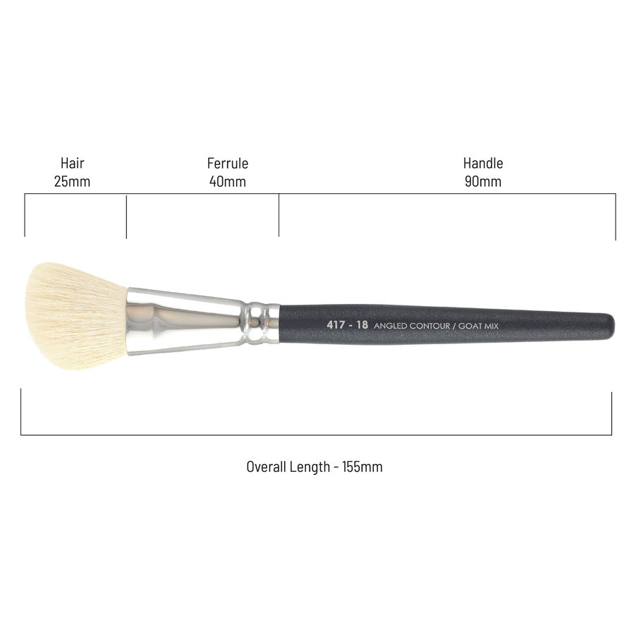 White Angle Blush Brush