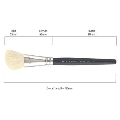 White Angle Blush Brush