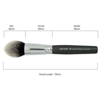 Pointed Powder/Foundation/Blush Brush - Vegan Synthetic Hair