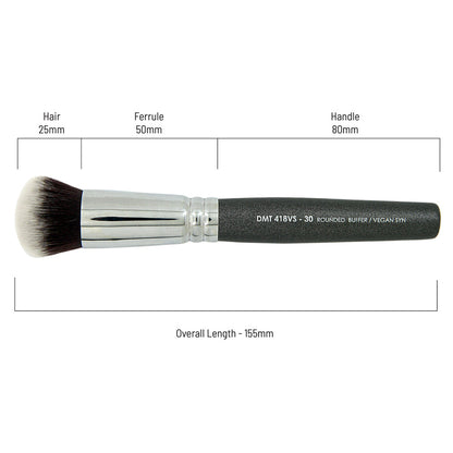 Rounded Buffer Brush - Vegan Synthetic Hair