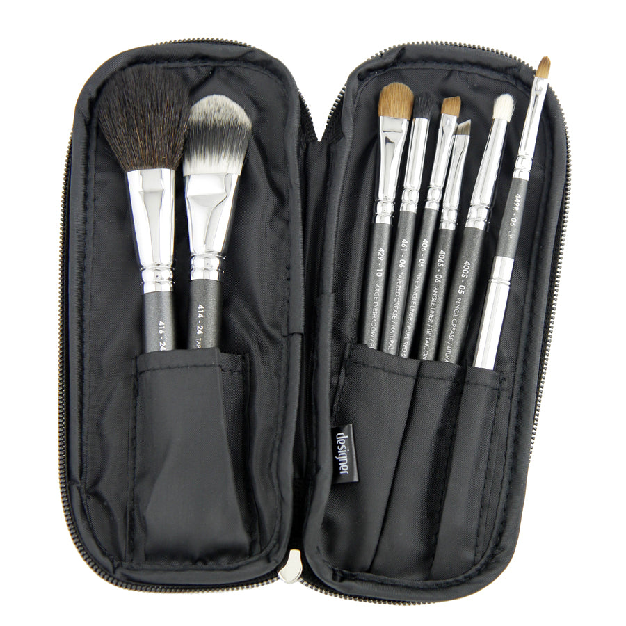 Zip-Around Brush Pouch