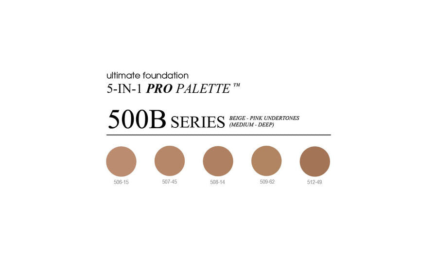 Cinema Secrets Ultimate Foundation 5-in-1 Pro Palette - 500B Series