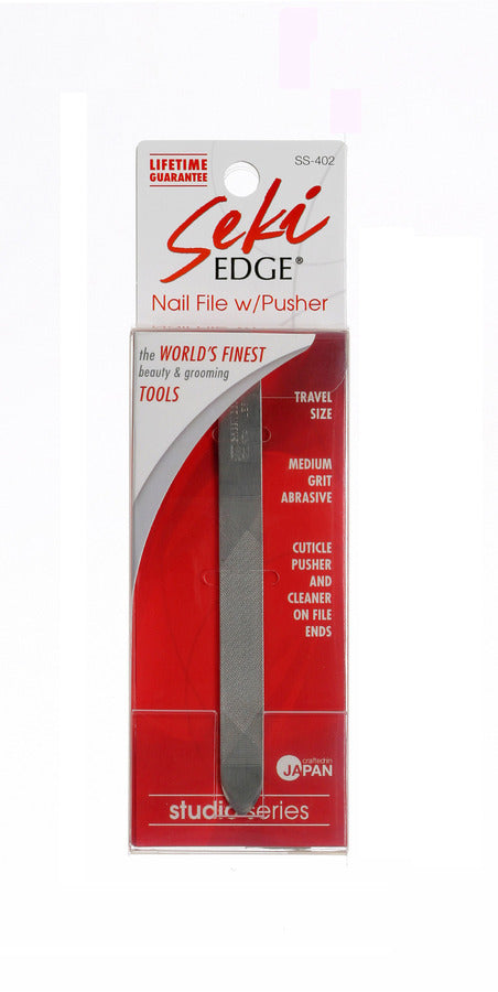 Seki Edge SS-402 Nail File with Pusher