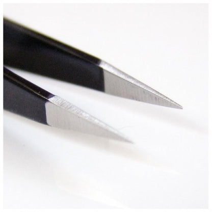 Seki Edge SS-501 Black Stainless Steel Pointed Tweezer