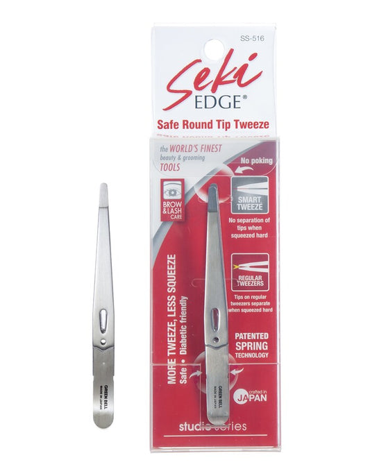  Seki Edge SS-516 Safe Round Tip Tweeze